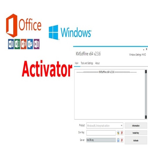 برنامج تنشيط انظمة مكروسوفت  KMSOffline 2.3.8 2023 – تنشيط Windows وOffice